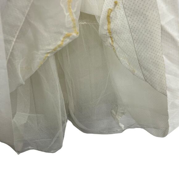 Sheer Vintage Party Dress Puff Sleeve Floral Lace‎ 1950s Girl XS - Picture 7 of 9